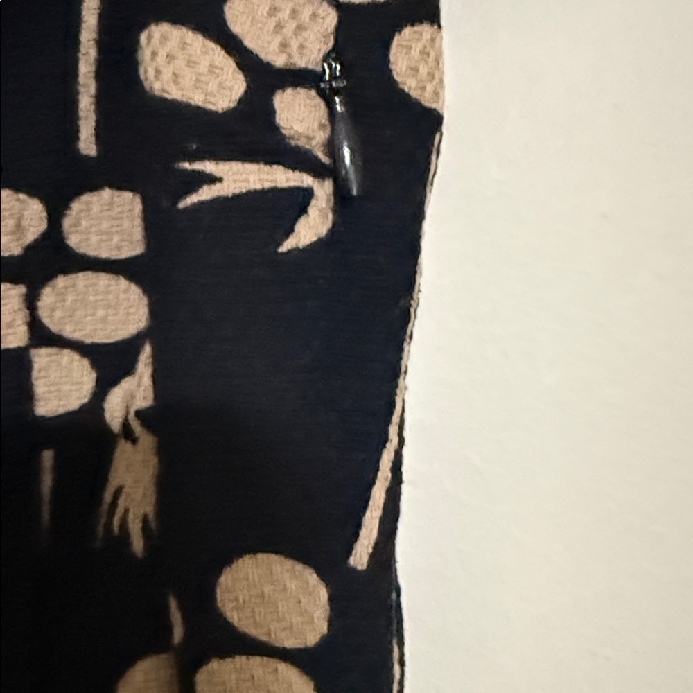 Boden Black tan Floral Mini Dress textured Shift women 4P waist belt office - Picture 7 of 10